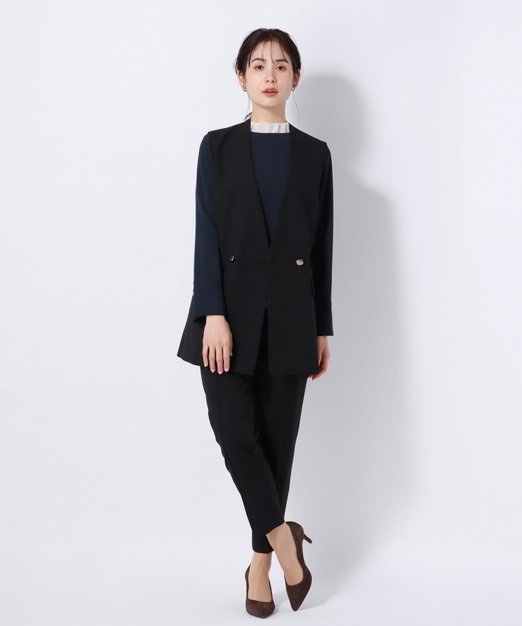 アンカーウーマン(ANCHOR WOMAN)の【洗える】ドライトロピカル タックテーパードパンツ22