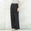 アンカーウーマン(ANCHOR WOMAN)の【後ろウエストゴム】デニム調ワイドパンツ ネイビー(094)