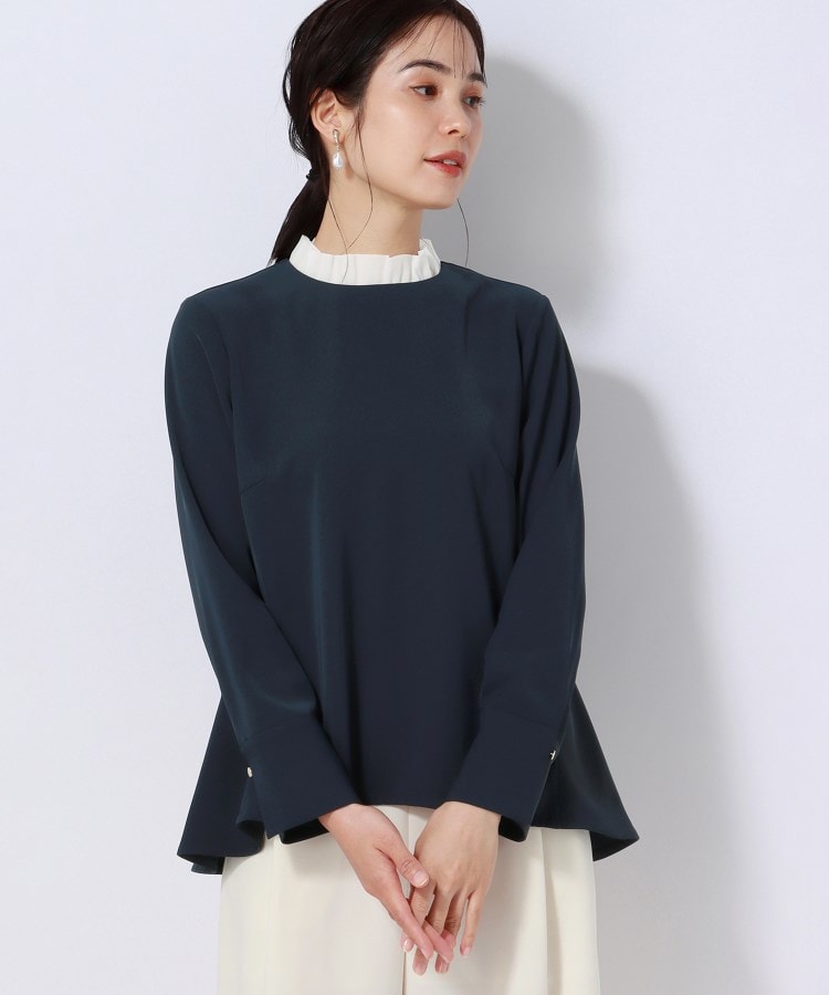 アンカーウーマン(ANCHOR WOMAN)の【洗える】2WAYペプラムブラウス1