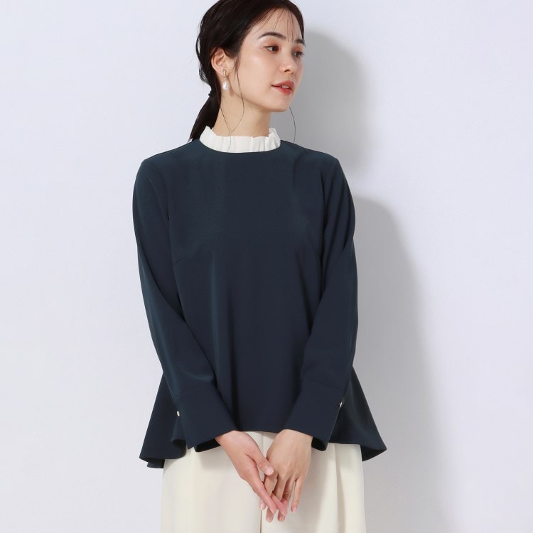 アンカーウーマン(ANCHOR WOMAN)の【洗える】2WAYペプラムブラウス シャツ・ブラウス