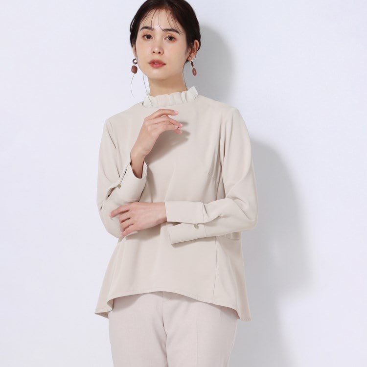 アンカーウーマン(ANCHOR WOMAN)の【洗える】2WAYペプラムブラウス シャツ・ブラウス