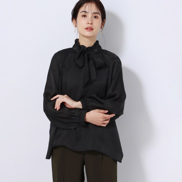 アンカーウーマン(ANCHOR WOMAN)の【洗える】シアーフリル2WAYブラウス シャツ・ブラウス