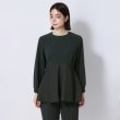 アンカーウーマン(ANCHOR WOMAN)の【洗える】ジャカード切替 ペプラムブラウス15