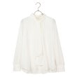 アンカーウーマン(ANCHOR WOMAN)の【2WAY／長袖】ハイネックボウタイ付きサテンブラウス【通勤／入卒／セレモニー／XS～LL】6