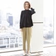 アンカーウーマン(ANCHOR WOMAN)の【2WAY／長袖】ハイネックボウタイ付きサテンブラウス【通勤／入卒／セレモニー／XS～LL】12