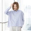 アンカーウーマン(ANCHOR WOMAN)の【花粉対策／形態安定】ショート丈シャツブラウス1