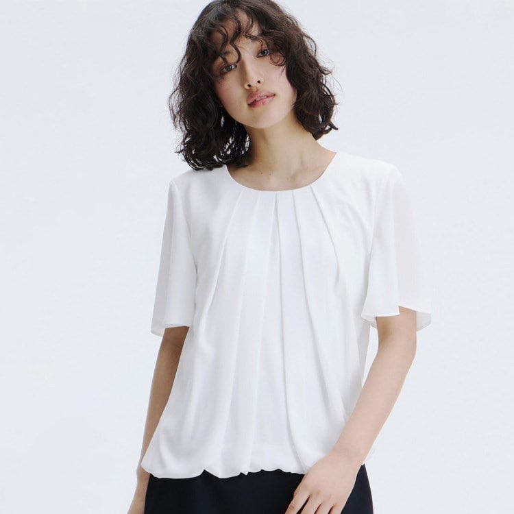 アンカーウーマン(ANCHOR WOMAN)の【通勤】バルーンヘムブラウス シャツ・ブラウス