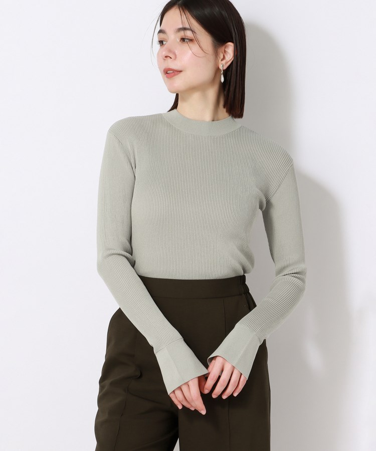 アンカーウーマン(ANCHOR WOMAN)の【洗える】ストレッチレーヨン ハイネックリブニット6