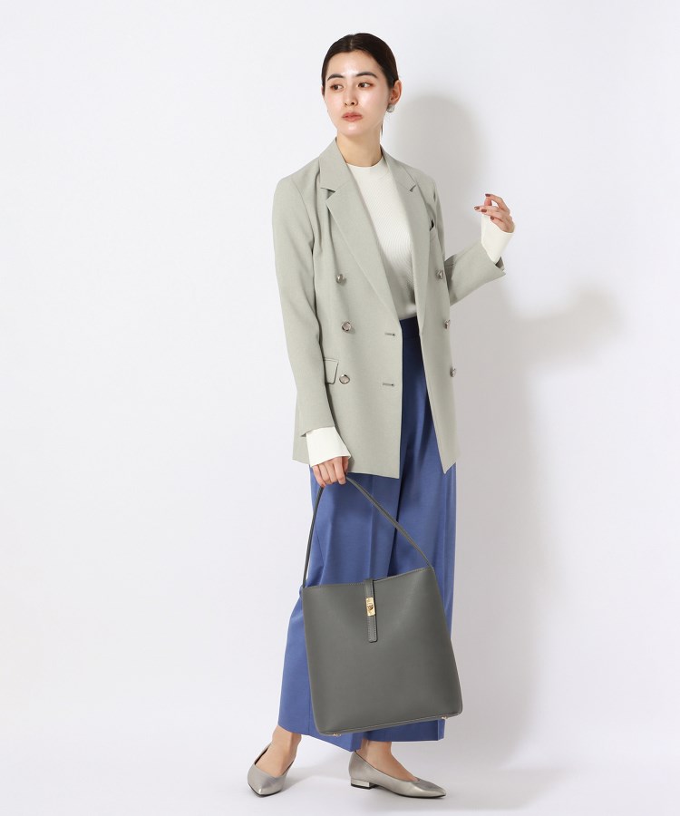 アンカーウーマン(ANCHOR WOMAN)の【洗える】ストレッチレーヨン ハイネックリブニット40