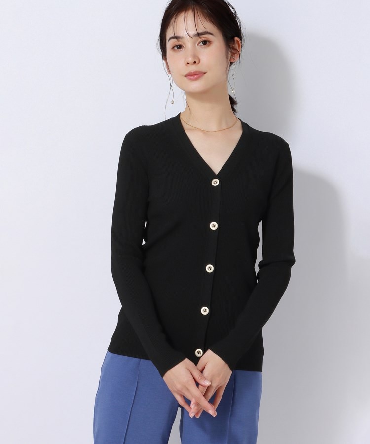 アンカーウーマン(ANCHOR WOMAN)の【洗える】ストレッチレーヨン リブカーディガン20