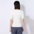 アンカーウーマン(ANCHOR WOMAN)の【洗える】ストレッチレーヨン 5分袖リブニット18