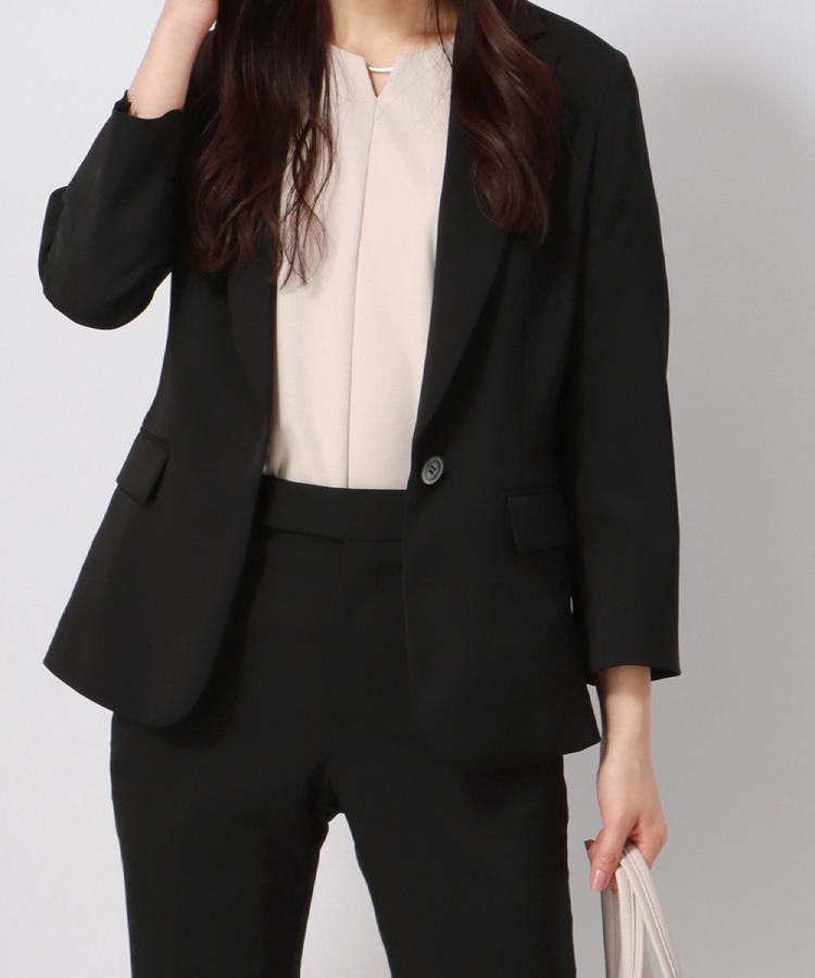アンカーウーマン(ANCHOR WOMAN)の【洗える／通勤】ストレッチ 8分袖ジャケット34