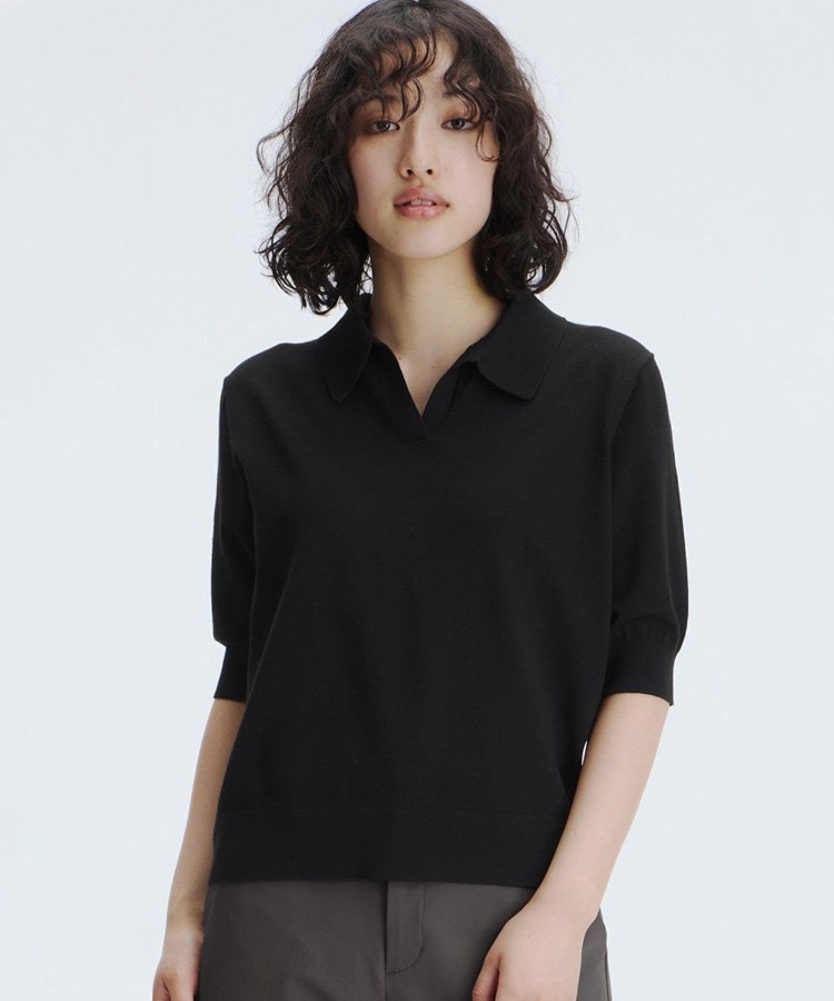 アンカーウーマン(ANCHOR WOMAN)の【接触冷感／UVカット】ニットポロ1