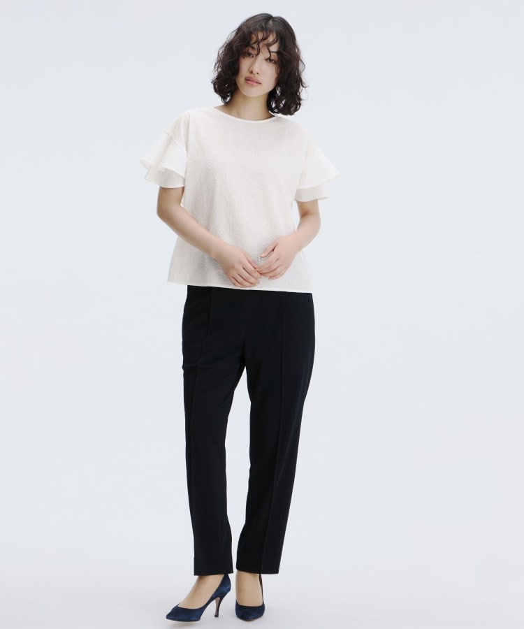 アンカーウーマン(ANCHOR WOMAN)の【サッカー素材】フリルブラウス15