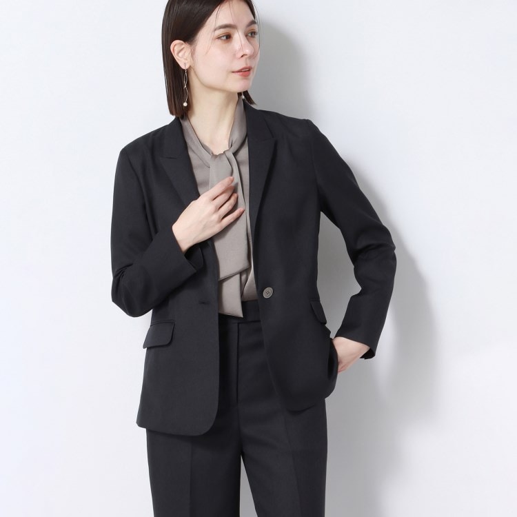 アンカーウーマン(ANCHOR WOMAN)の【洗える／通勤】オックスストレッチ ジャケット テーラードジャケット
