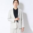 アンカーウーマン(ANCHOR WOMAN)の【洗える／通勤】オックスストレッチ ジャケット ライトグレー(011)