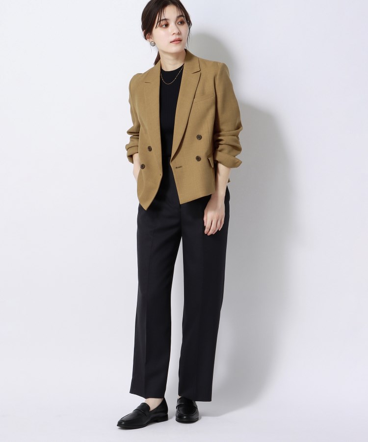 アンカーウーマン(ANCHOR WOMAN)の【洗える／通勤】ダブルブレストショートジャケット13