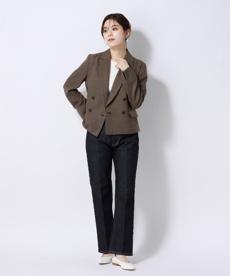 アンカーウーマン(ANCHOR WOMAN)の【洗える／通勤】ダブルブレストショートジャケット28