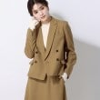 アンカーウーマン(ANCHOR WOMAN)の【洗える／通勤】ダブルブレストショートジャケット マスタード(033)