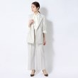 アンカーウーマン(ANCHOR WOMAN)の【洗える／通勤】オックスストレッチ ワイドパンツ10