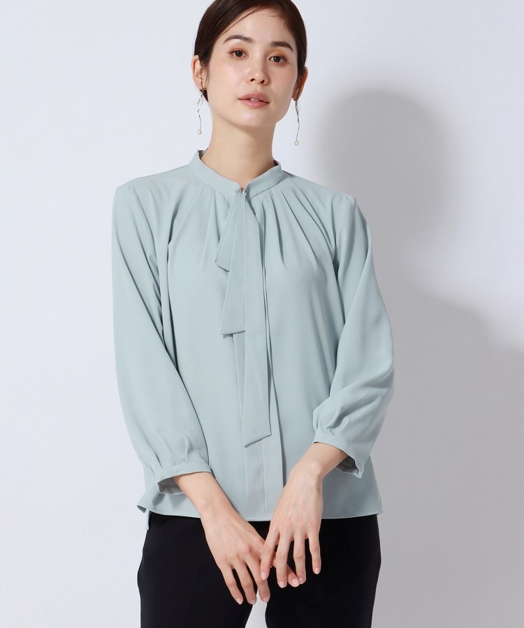 アンカーウーマン(ANCHOR WOMAN)の【洗える】ジョーゼット ボウタイブラウス25