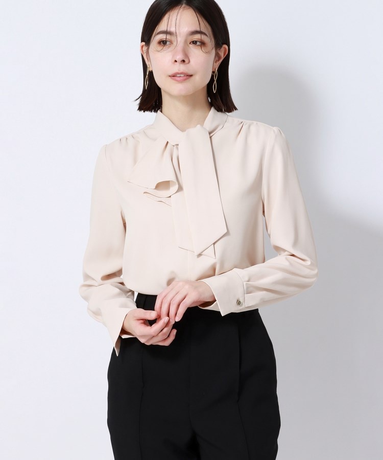 アンカーウーマン(ANCHOR WOMAN)の【洗える】アシンメトリーラッフルボウタイブラウス26