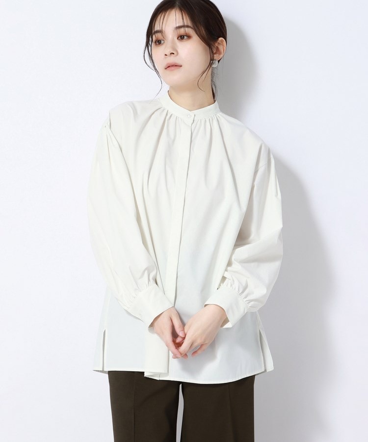 アンカーウーマン(ANCHOR WOMAN)の【洗える】タイプライター ボリュームスリーブブラウス2