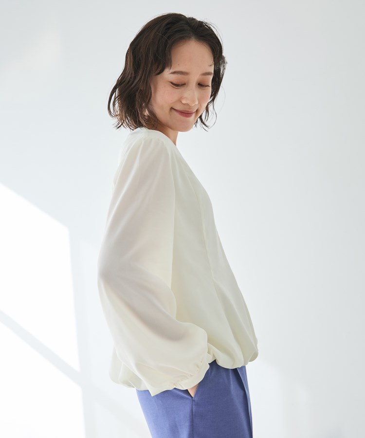 アンカーウーマン(ANCHOR WOMAN)の【洗える】ジョーゼット シフォンブラウス3