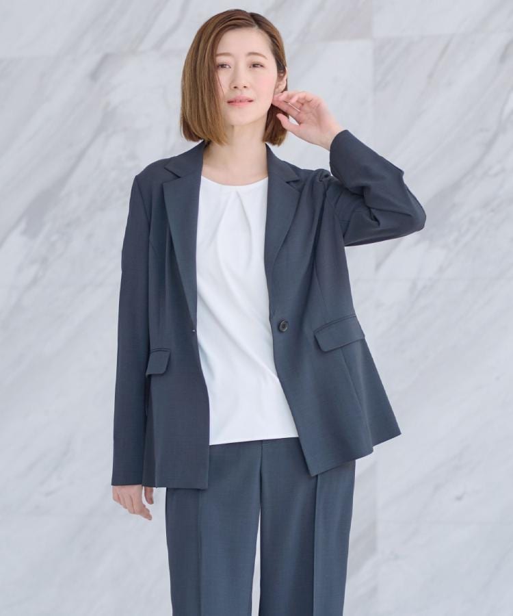 アンカーウーマン(ANCHOR WOMAN)の【2点セット】テーラードジャケット＆ワイドパンツ1