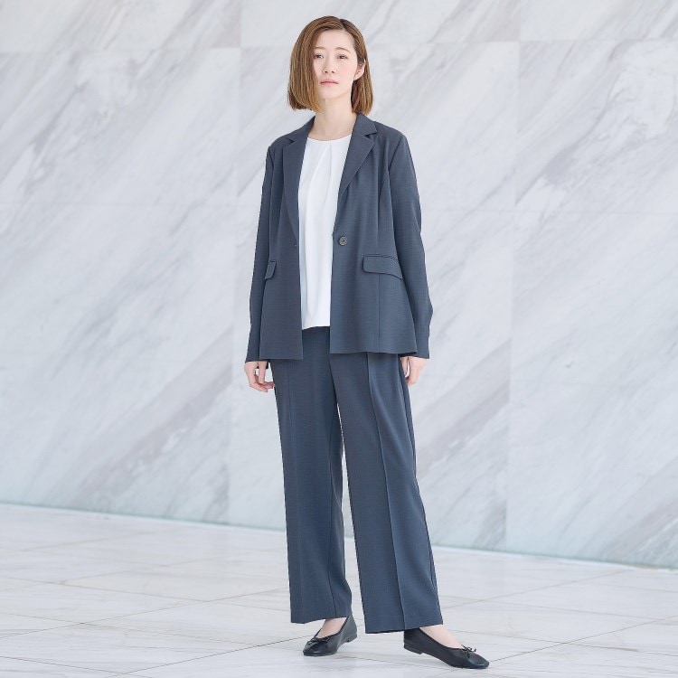 アンカーウーマン(ANCHOR WOMAN)の【2点セット】テーラードジャケット＆ワイドパンツ テーラードジャケット