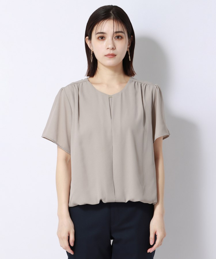 アンカーウーマン(ANCHOR WOMAN)の【洗える】シフォンジョーゼット プルオーバーブラウス36