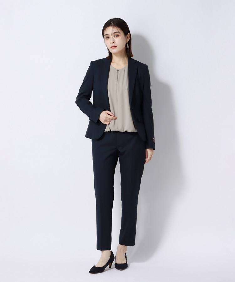 アンカーウーマン(ANCHOR WOMAN)の【洗える】シフォンジョーゼット プルオーバーブラウス45