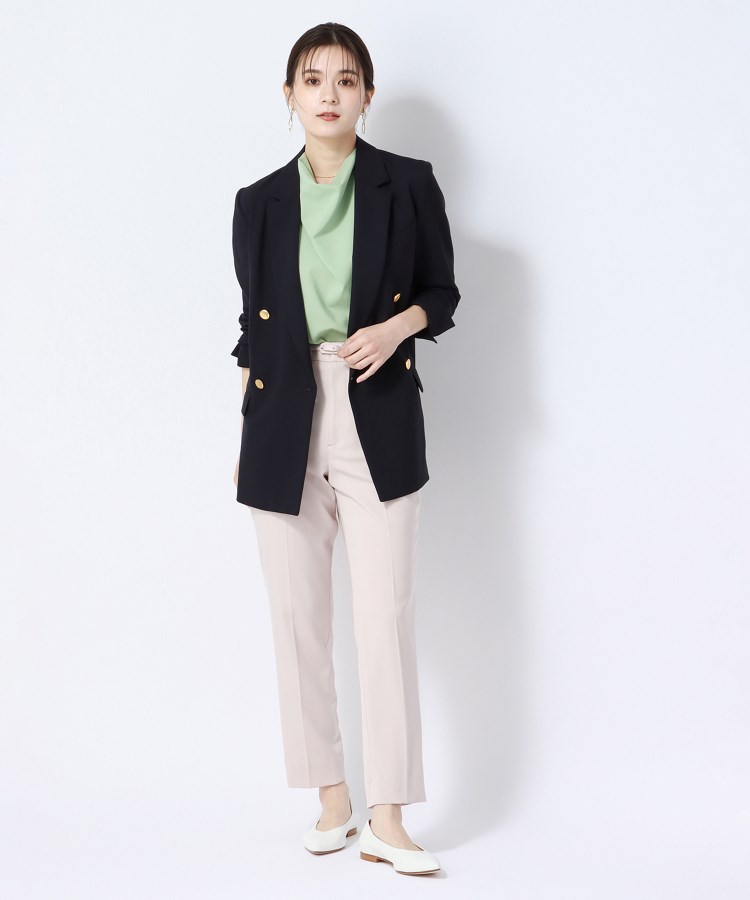 アンカーウーマン(ANCHOR WOMAN)の【洗える】リネンライク ドレープブラウス12