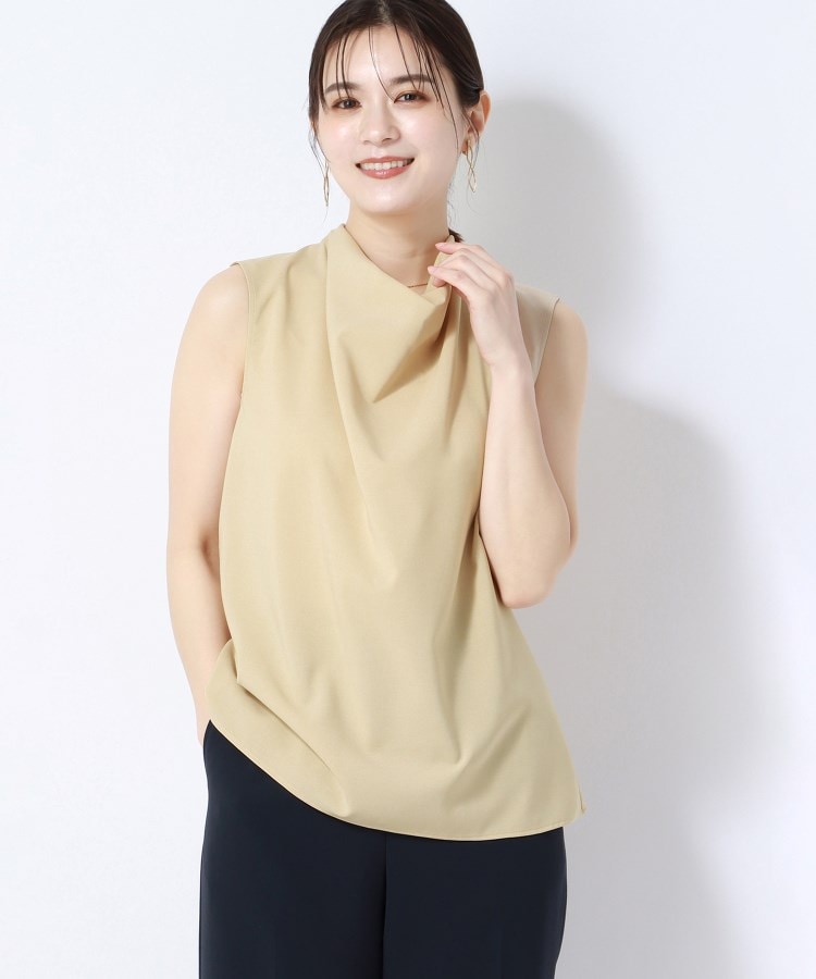 アンカーウーマン(ANCHOR WOMAN)の【洗える】リネンライク ドレープブラウス30
