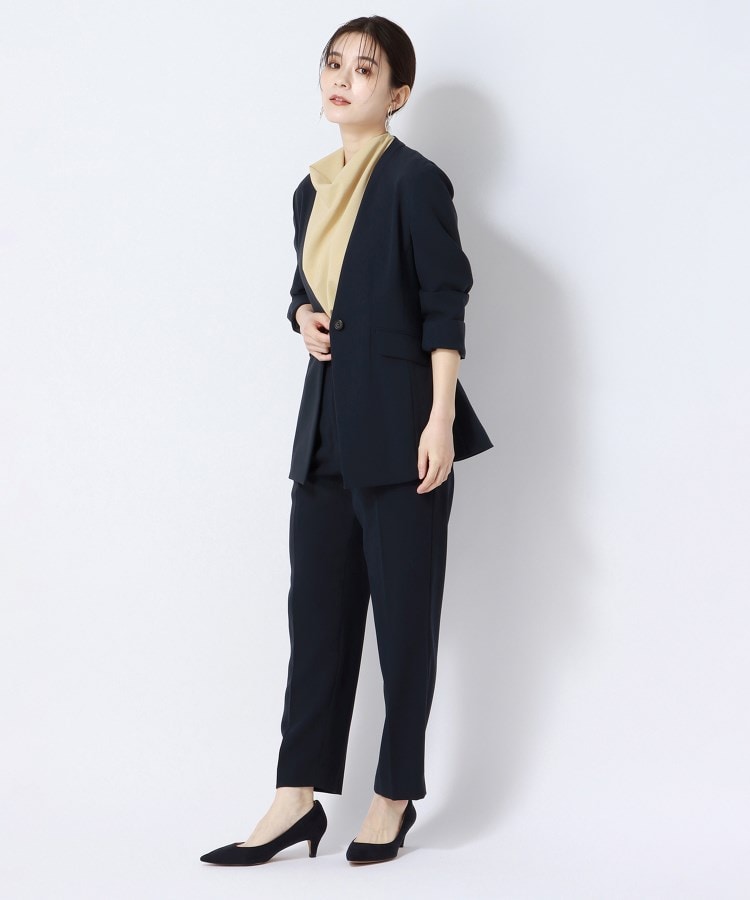 アンカーウーマン(ANCHOR WOMAN)の【洗える】リネンライク ドレープブラウス39