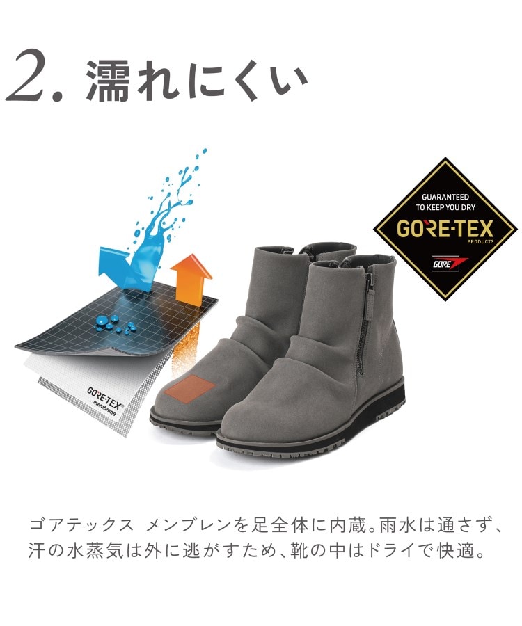 アキュアーズ(AcureZ)の【GORE-TEX(ゴアテックス) / 4E幅広】全天候対応　着脱しやすいダブルファスナーブーツ14