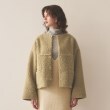クロエンス(cloenc)の【リバーシブル】ボアショートコート グリーン(025)