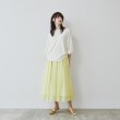 クロエンス(cloenc)の【春セール／ウエストゴム】シアーギャザーフレアスカート16