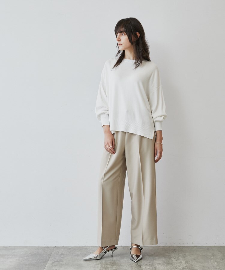 クロエンス(cloenc)の【春セール／春ニット／手洗い可】コットンブレンドニットプルオーバー9