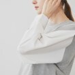 クロエンス(cloenc)の【春セール／手洗い可】袖切り替えスウェットプルオーバー5