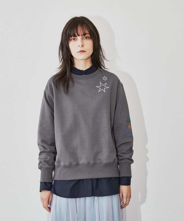 クロエンス(cloenc)のエンブロ刺繍 スウェットプルオーバー1