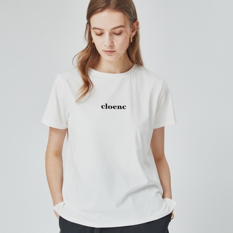 クロエンス(cloenc)のロゴ入りストレッチTシャツ Ｔシャツ
