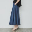 クロエンス(cloenc)のコットンリネンデニムフレアスカート2