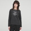 クロエンス(cloenc)の【手洗い可】箔プリントロゴTシャツ スミクロ(018)