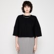 クロエンス(cloenc)の【UVカット／接触冷感／マシンウォッシュ】フレアTシャツ ブラック(019)