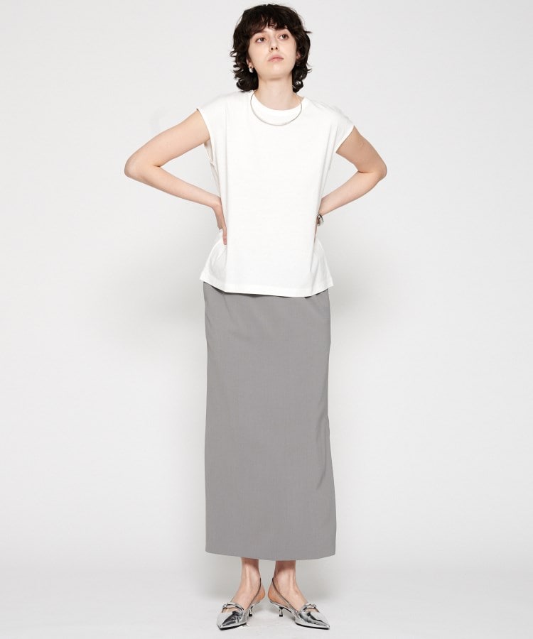 クロエンス(cloenc)の【UVカット／接触冷感／マシンウォッシュ】ノースリーブフォルムTシャツ1