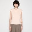 クロエンス(cloenc)の【UVカット／接触冷感／マシンウォッシュ】ノースリーブフォルムTシャツ ライトピンク(070)