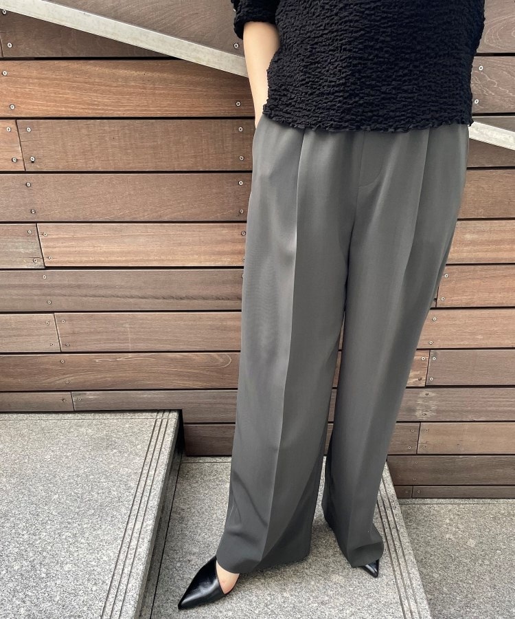 クロエンス(cloenc)の【セットアップ／マシンウォッシュ】イージーワイドパンツ28