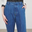 クロエンス(cloenc)の【キレイ見え／マシンウォッシュ】コットンデニムテーパードパンツ17