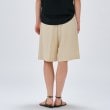 クロエンス(cloenc)の【セットアップ／手洗い可】リネンブレンドハーフパンツ4